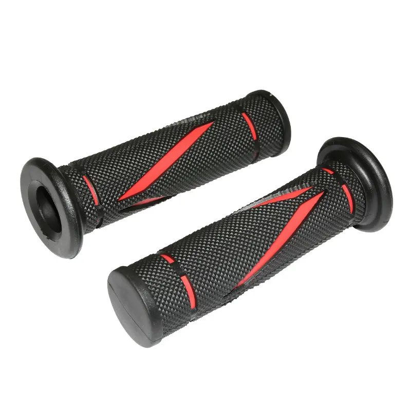 Replay Scoot Runベース ブラック-レッド クローズドエンド 120mm グリップカバー (ペア)