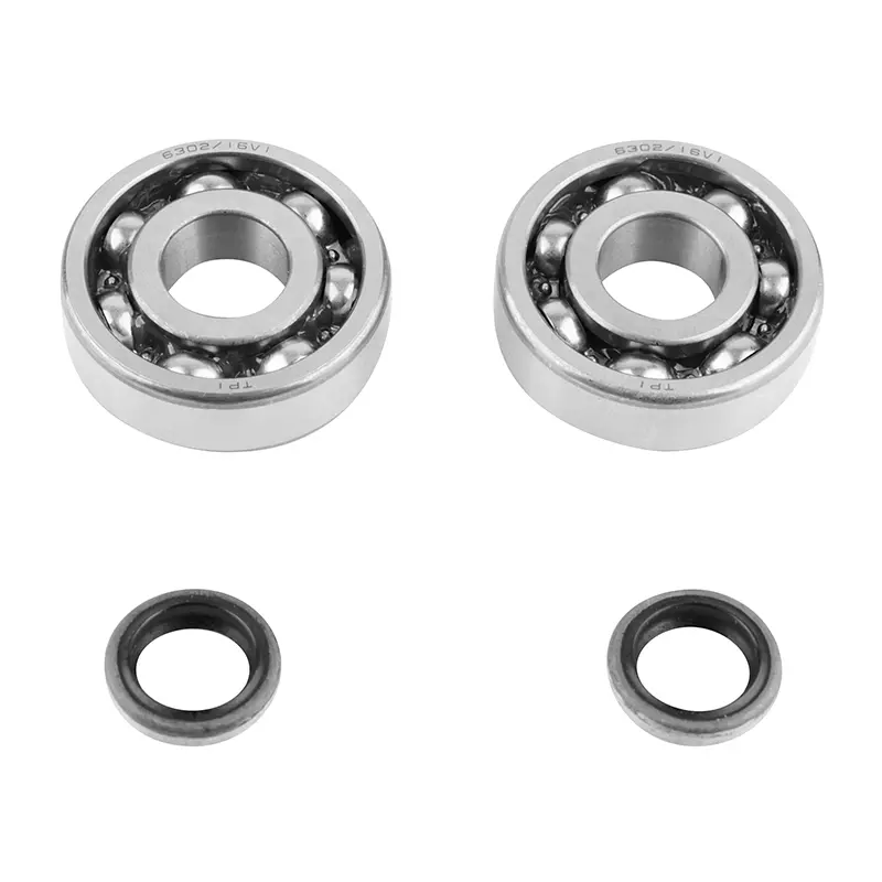 Roulement d'embiellage + joint cyclo P2R adaptable MBK 51, 41, 40, 88, club (kit tpi 6302 QR acier)