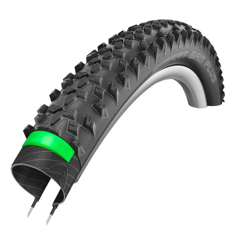 Pneu VTT VAE 29 x 2.25 Schwalbe Smart Sam Plus Addix Noir TR Double Defense Greenguard