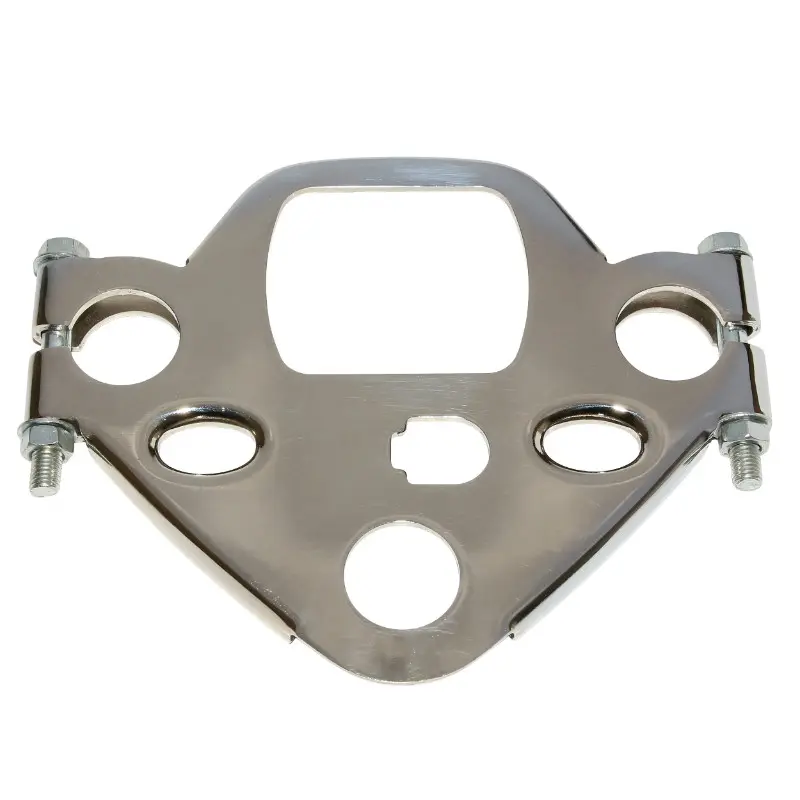 Platine supérieure de fourche cyclo adaptable Peugeot 103 MVL chrome Sélection P2R