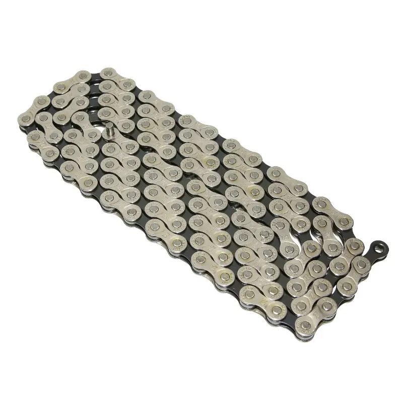P2R 7-8속 실버-블랙 116링크 Shimano 및 SRAM 호환 로드/MTB 자전거 체인