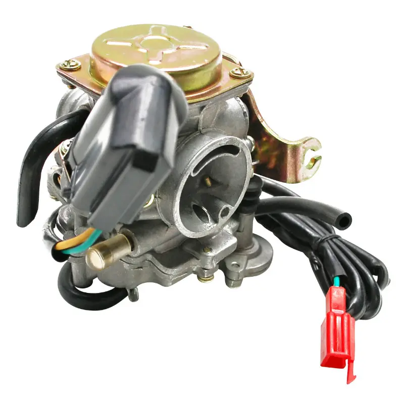 Carburateur scoot adaptable scoot 50 chinois 4T GY6,139qmb-peugeot 50 kisbee 4T, v-clic 4T-KYMCO 50 agility 4T-SYM 50 orbit 4T-BAOTIAN 50 BT49QT 4T (diam 18MM origine) -P2R qualite eco