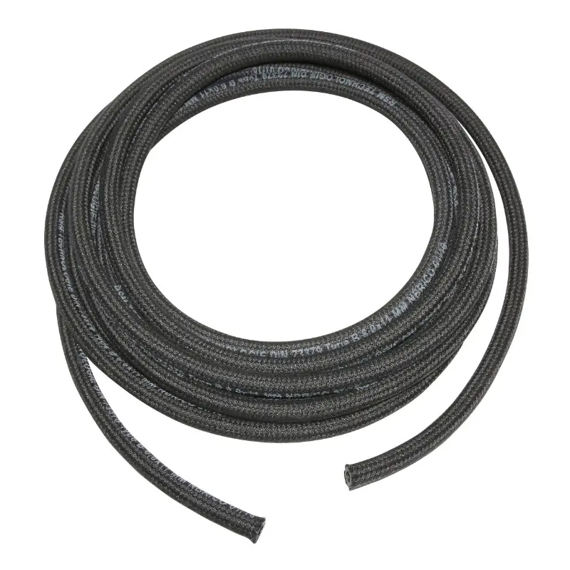 Durite essence NBR revêtement textile 6x11 noir spéciale hydrocarbures (rouleau 5m) Sélection P2R