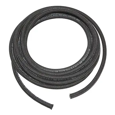 NBR Kraftstoffschlauch mit Textilummantelung 8x13 mm schwarz speziell für Kohlenwasserstoffe - Rolle 5 m