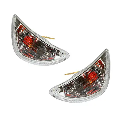 Clignotant adaptable Piaggio Vespa LX 50 et 125 2T/4T arrière transparent paire P2R homologué CE