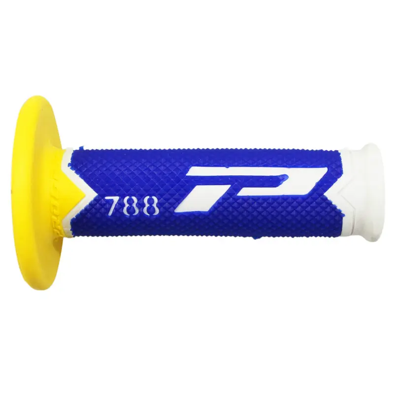غطاء مقبض Progrip 788 ثلاثي الكثافة إصدار خاص أبيض-أزرق-أصفر 115 ملم مغلق — المنظر 5