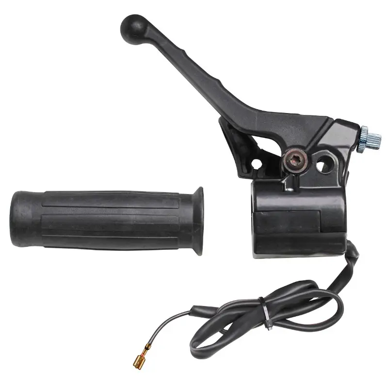 Poignée de frein cyclo adaptable Peugeot 103 type CLB avec bouton gauche noir