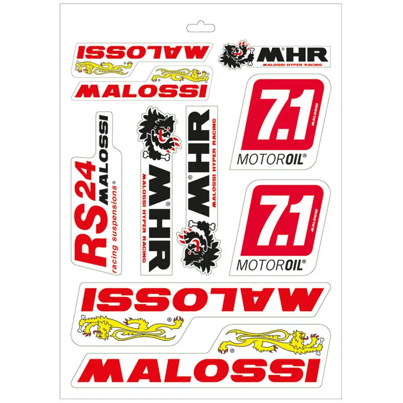 Malossi 어소티드 스티커 24.5 x 35 cm