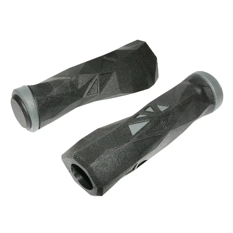 Poignées VTT Newton Probike ergonomiques noir-gris L130mm (paire)