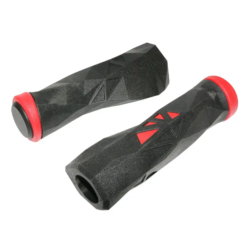 MTB-Griffe Newton ergonomisch schwarz-rot L130 mm (Paar)