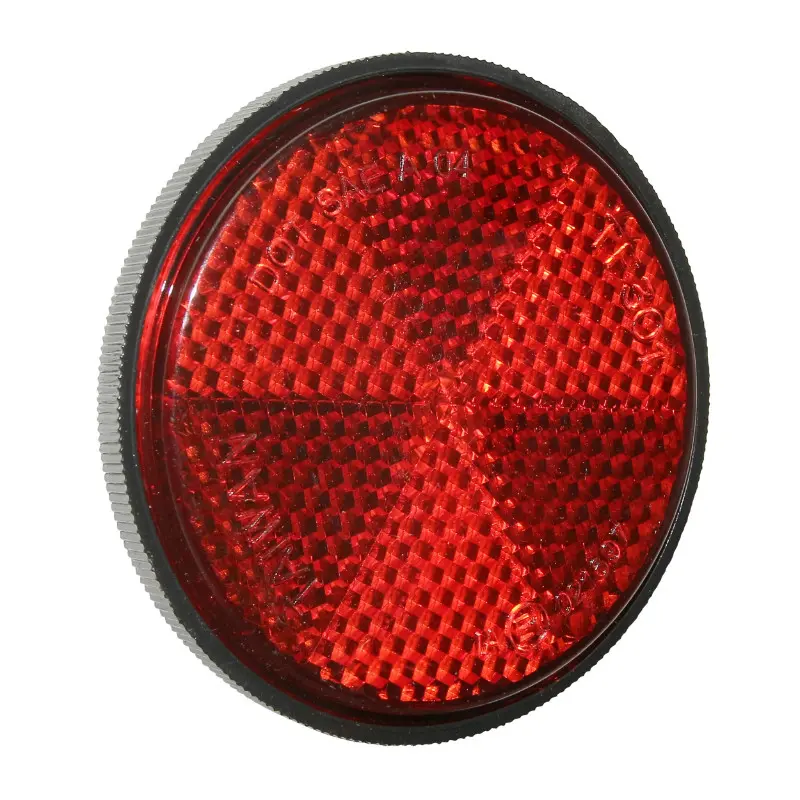 Catadioptre réflecteur garde-boue arrière rouge diamètre 60 mm P2R