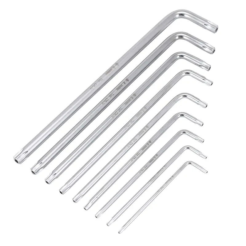 P2R Torx-Schlüssel-Set lange Hohlprofile T10-T50 9-teilig