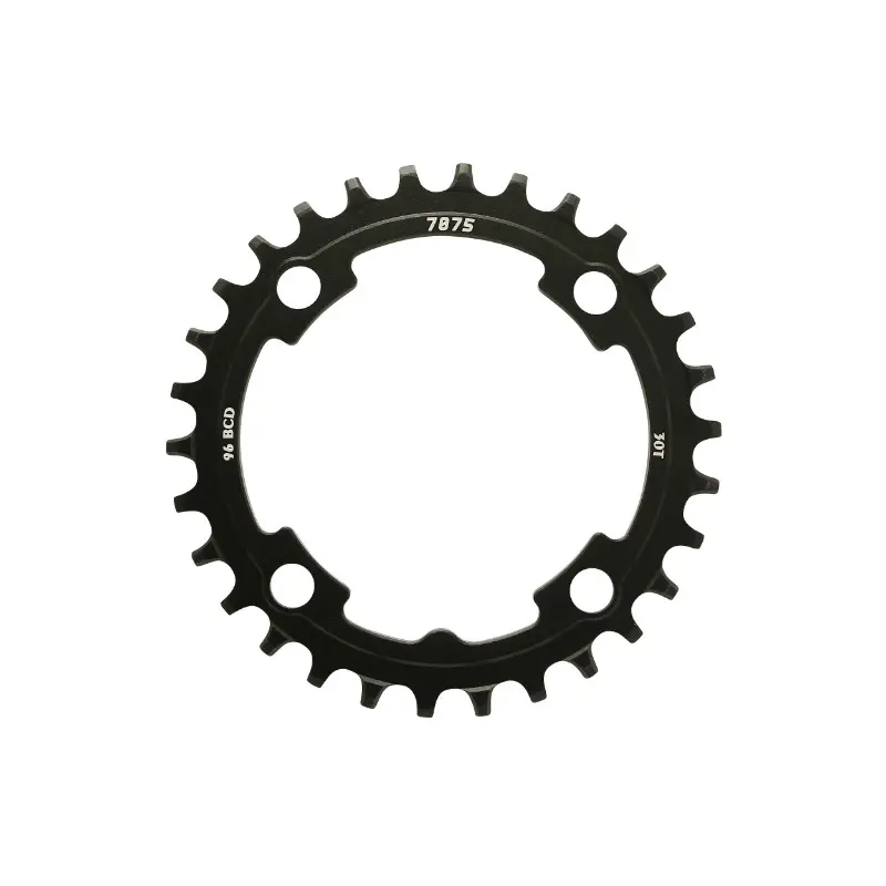 4BRA Vorderradritzel d.96 für Sunrace 30DTS mono MX 12-11-10V. schwarz narrow-wide Alu kompatibel mit anderen Marken