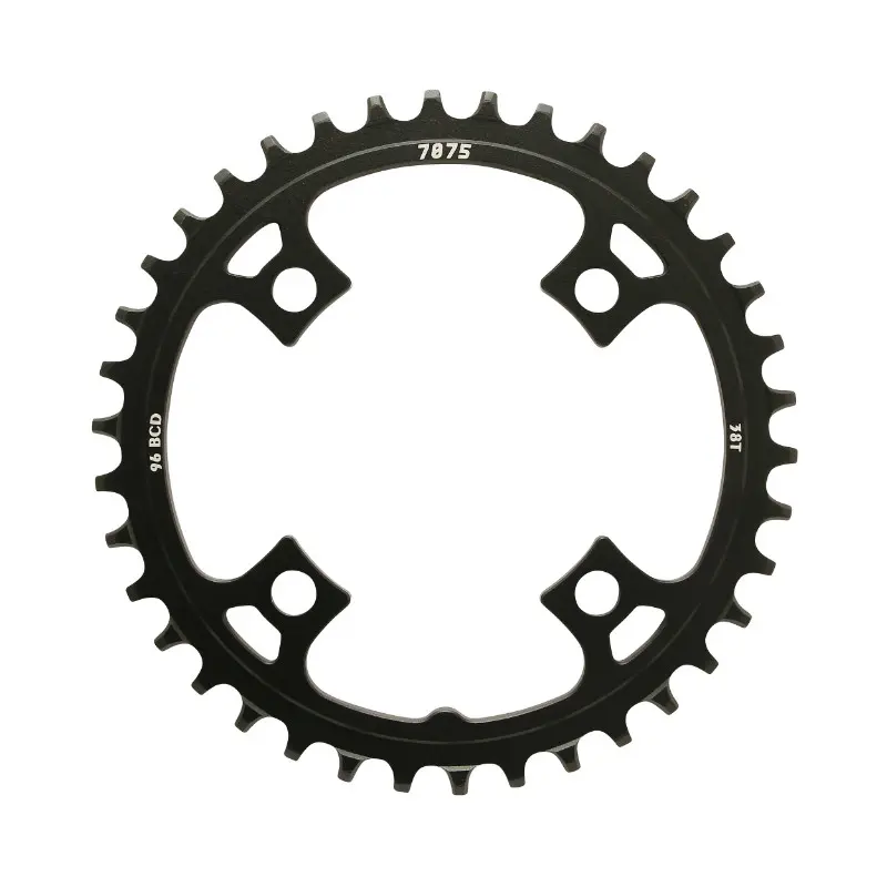 VTT zincir dişlisi 4BRA d.96 Sunrace 38DTS mono MX 12-11-10V için siyah narrow-wide alu diğer markalarla uyumlu