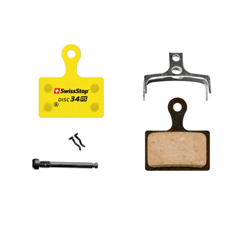 Brzdové destičky silniční shimano dura-ace R9170, ultegra R8070, tiagra R4770, RS805, RS505, RS405, RS305, tektro R310 (Swissstop organic silence - disc 34RS) (pár na kartě)