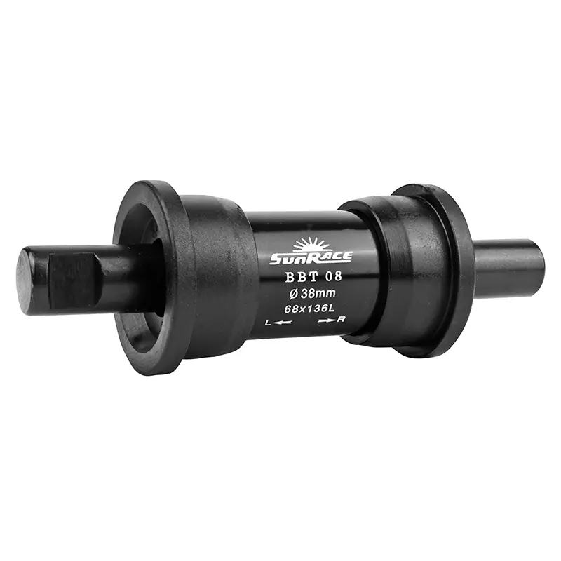 Boîtier pédalier à clavette Sunrace 136 mm cuvettes résine à emboîter 38 mm