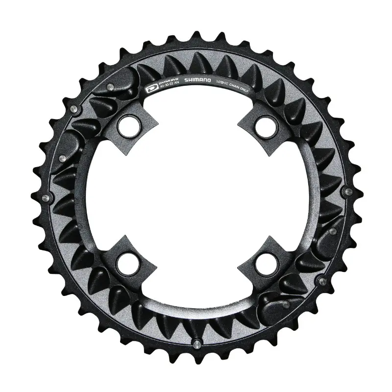 Plateau VTT Shimano Deore M6000 4BRA diamètre 96 mm triple 40 DTS extérieur noir
