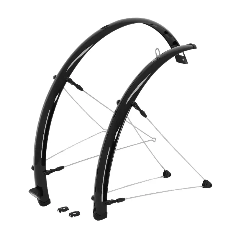 Garde-boue VTC 28'' Stronglight e-bike 48 mm noir (paire) avec fixation tringles inox