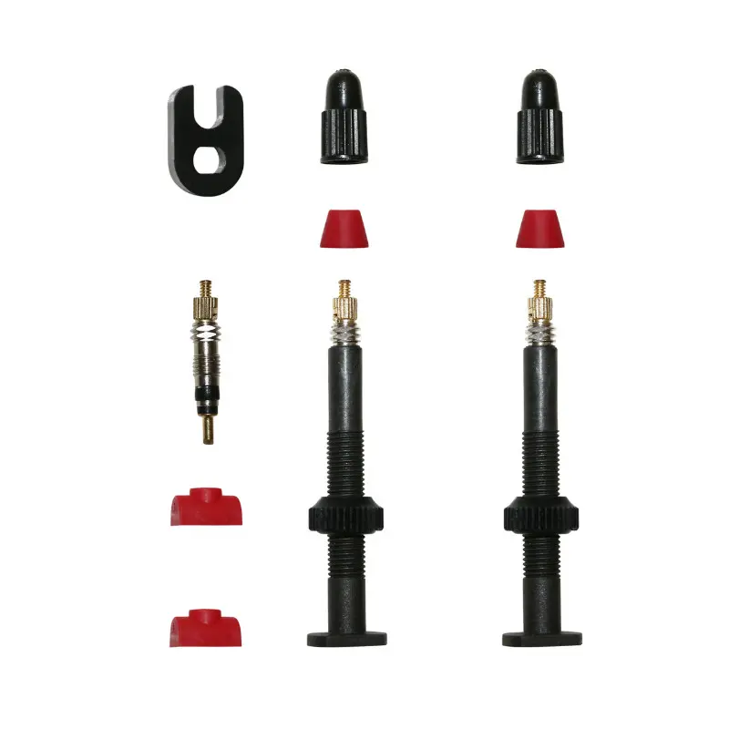 Valve de pneu tubeless presta P2R carbone 45MM (poids : 7G-PR) (vendu a la paire sur carte)
