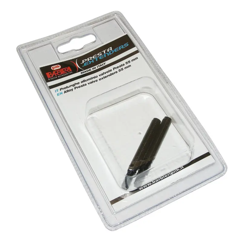 Venttiilin pidenne Presta P2R musta 55 mm (pari)
