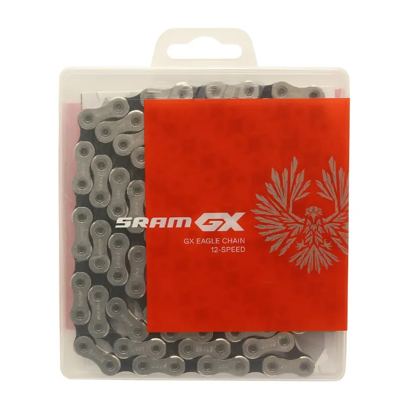 Chaîne VTT SRAM GX Eagle 12V 126 maillons gris-noir