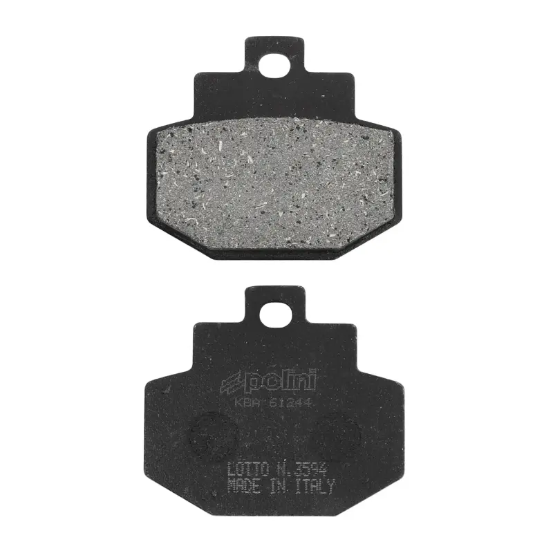 Plaquette de frein Polini pour Piaggio 125 Super Hexagon GTX, 125 Vespa GT, 300 Vespa GTS (L 55,2 mm - H 49 mm - P 7 mm) (174.0024)