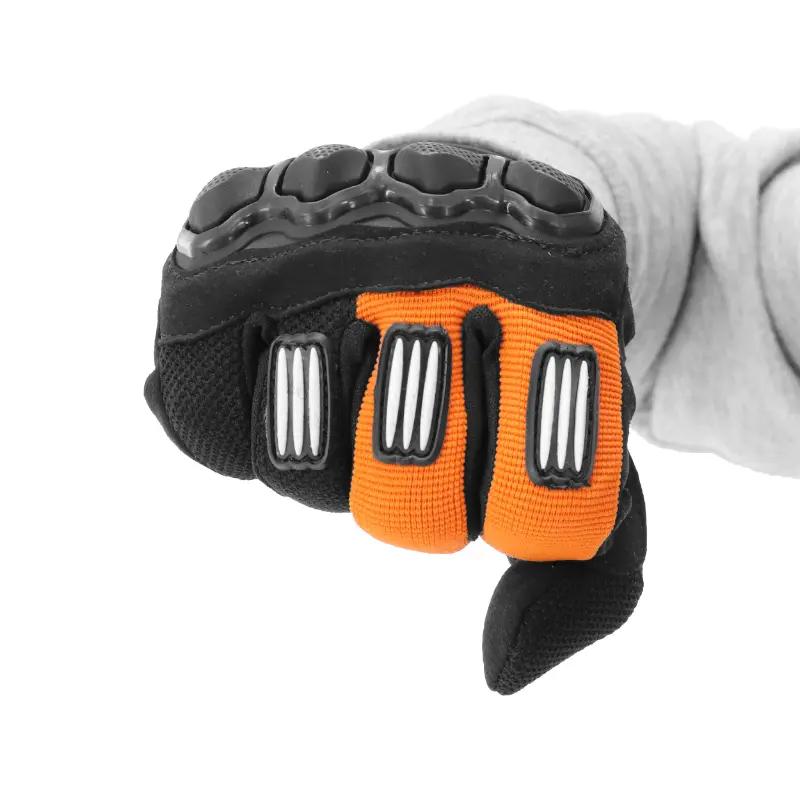 Guantes cross ADX Town negro-naranja fluo talla 9 (M) — vista 3
