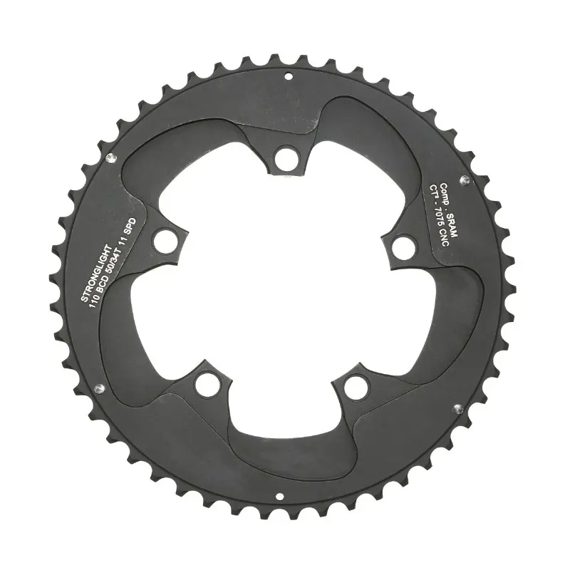 Straßen-Kettenblatt 5BRA d.110 Stronglight CT2 sram 50DTS außen schwarz für red-force-rival 11V. (für innen 34DTS)