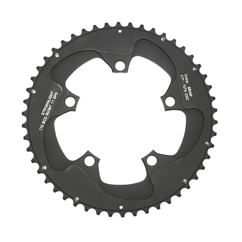 روڈ چین رِنگ 5BRA d.110 Stronglight CT2 sram 50DTS باہری سیاہ red-force-rival 11V کے لیے۔ (اندرونی 36DTS کے لیے)