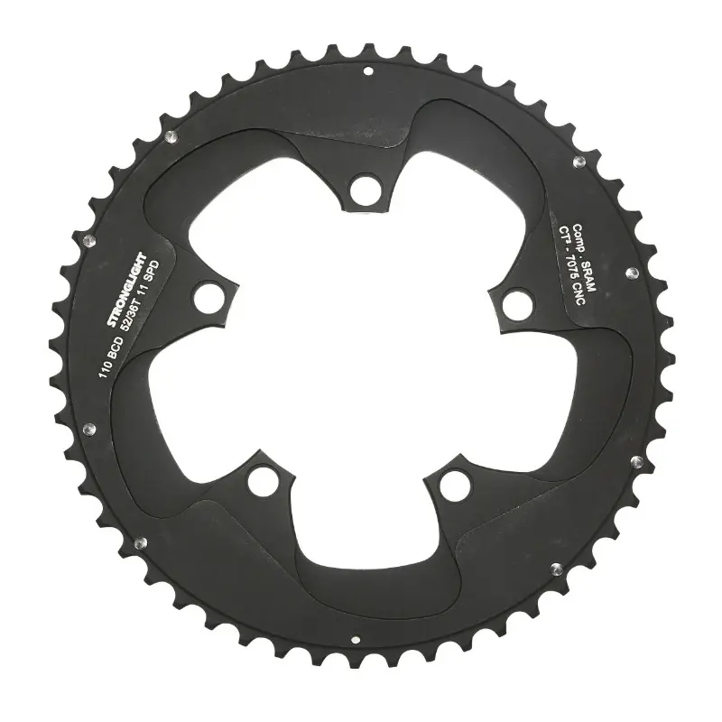 Straßen-Kettenblatt 5BRA d.110 Stronglight CT2 SRAM 52DTS außen schwarz für RED-FORCE-RIVAL 11V. (für innen 36DTS)