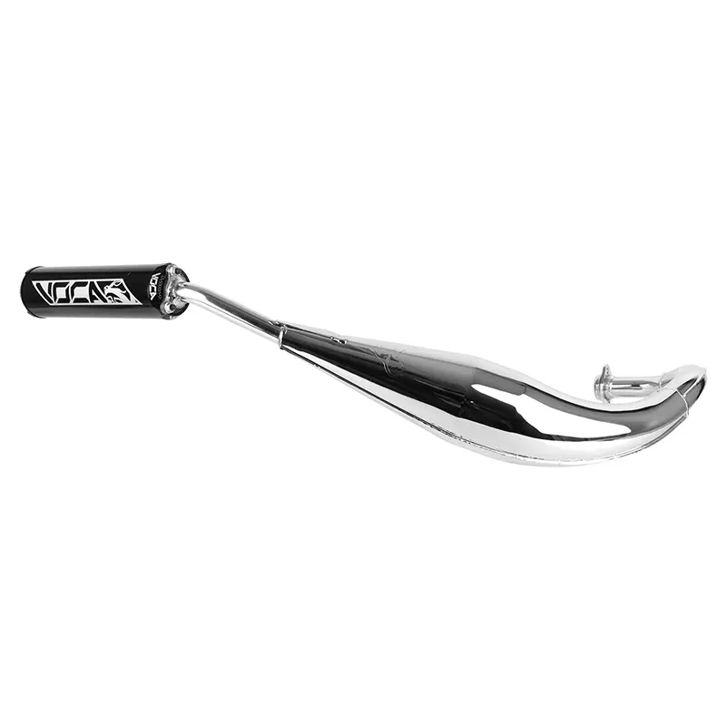 Schalldämpfer Voca Racing verchromt Tieferlegung für Derbi 50 Senda / GPR-Aprilia 50 RS4 / Gilera 50 SMT / RCR
