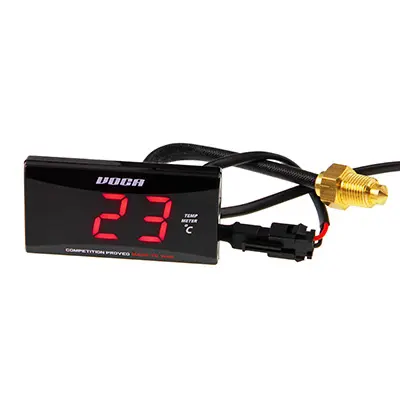 مقياس حرارة رقمي VOCA RACING دائرة تبريد سائل 0-120°C إضاءة LED حمراء