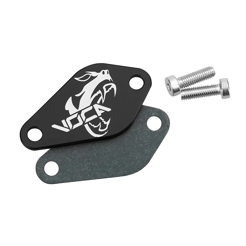 VOCA Racing ALU CNC zwart oliepompafsluiter 50 Minarelli AM6 Derbi Senda