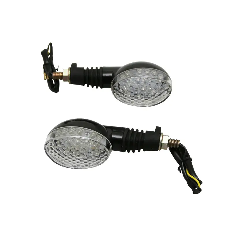 Clignotant moto Avoc isumi 18 leds base ABS transparent-noir (l 110MM - h 43MM - l 54MM) (homologue ece) (paire)