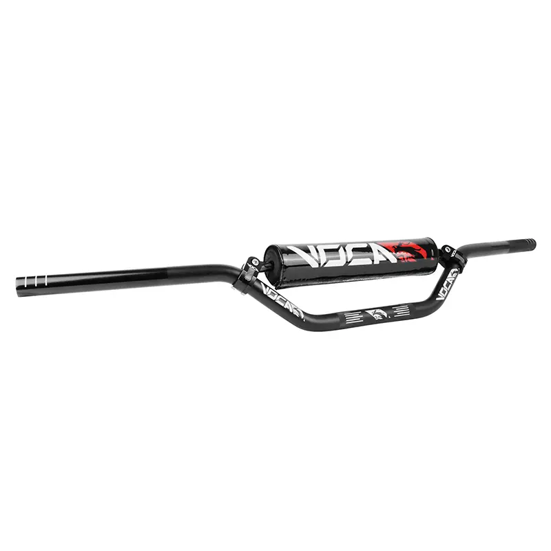 ハンドル 50 ギア付き voca cross アルミ T6 径22.2MM 長805MM 高94MM ブラック ブラックグリップ付き