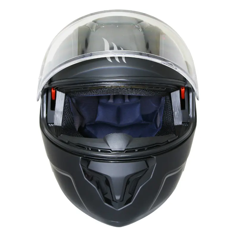 MT Helmets モジュラー式ヘルメット Atom SV ダブルシールド 無地 マットブラック XS — 第2ビュー