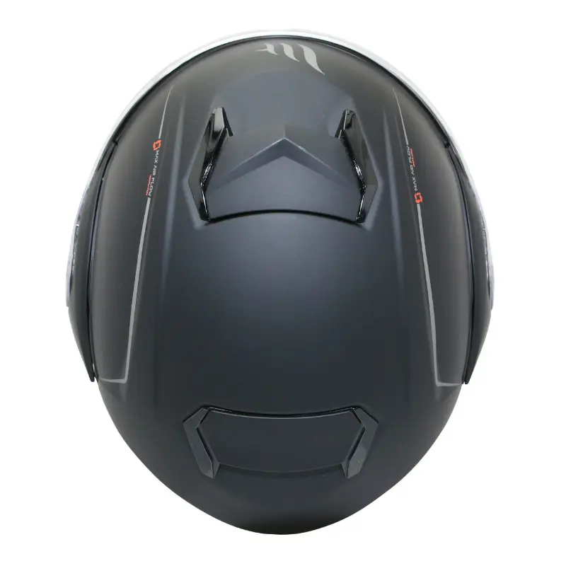 MT Helmets モジュラー式ヘルメット Atom SV ダブルシールド 無地 マットブラック XS — 第4ビュー
