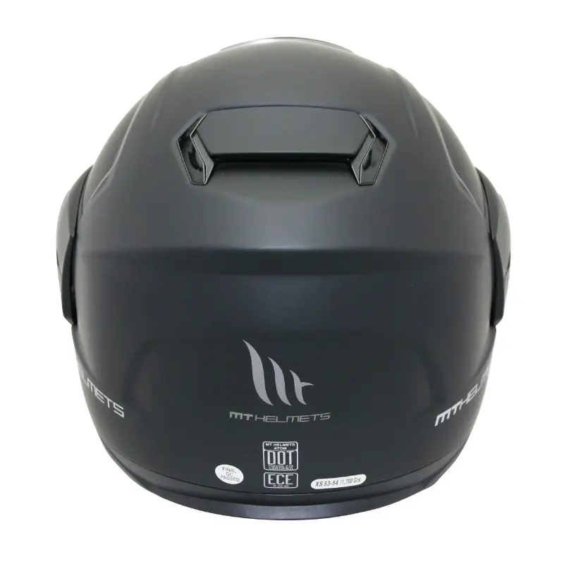 MT Helmets モジュラー式ヘルメット Atom SV ダブルシールド 無地 マットブラック XS — 第5ビュー