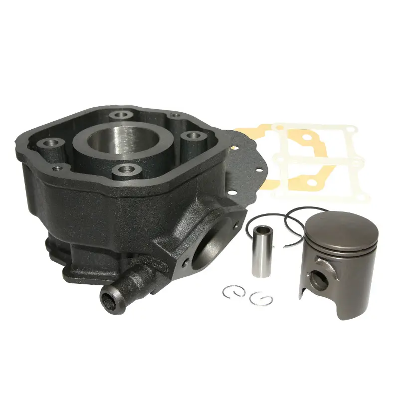 Cylindre 50 P2R fonte avec piston graphite adaptable Derbi Senda 1996-2005 et GPR-Gilera 50 SMT 2000-2005