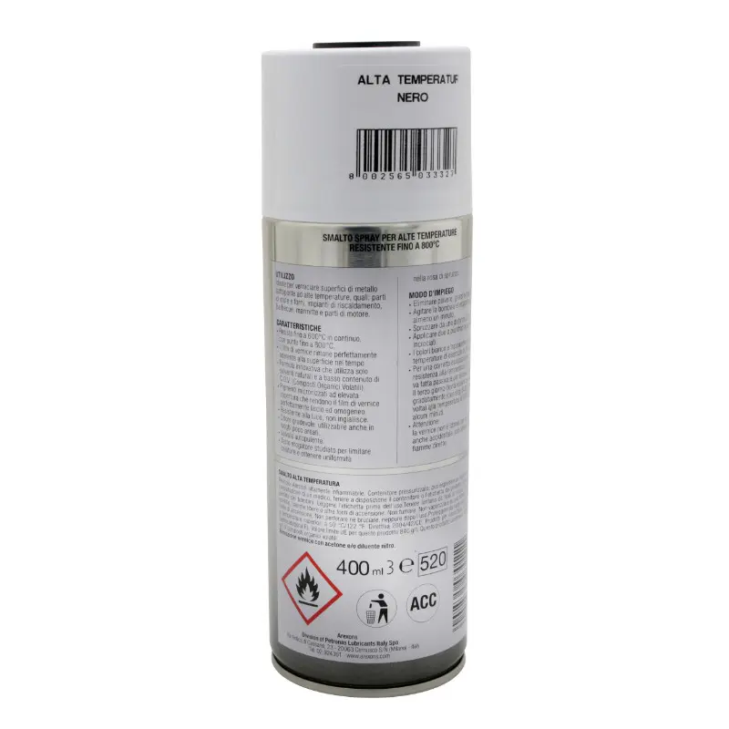 Sprühdose Arexons Pro Hochtemperatur 800°C schwarz Sprühlack 400 ml — Ansicht 2