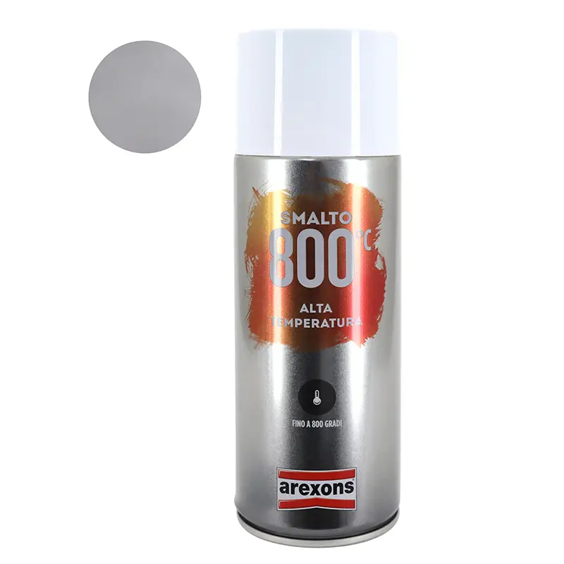 Hochtemperatur-Sprühfarbe Arexons Pro 800°C Alu Aerosol 400 ml