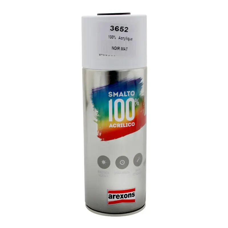 Arexons 아크릴 매트 블랙 스프레이 페인트 400 ml