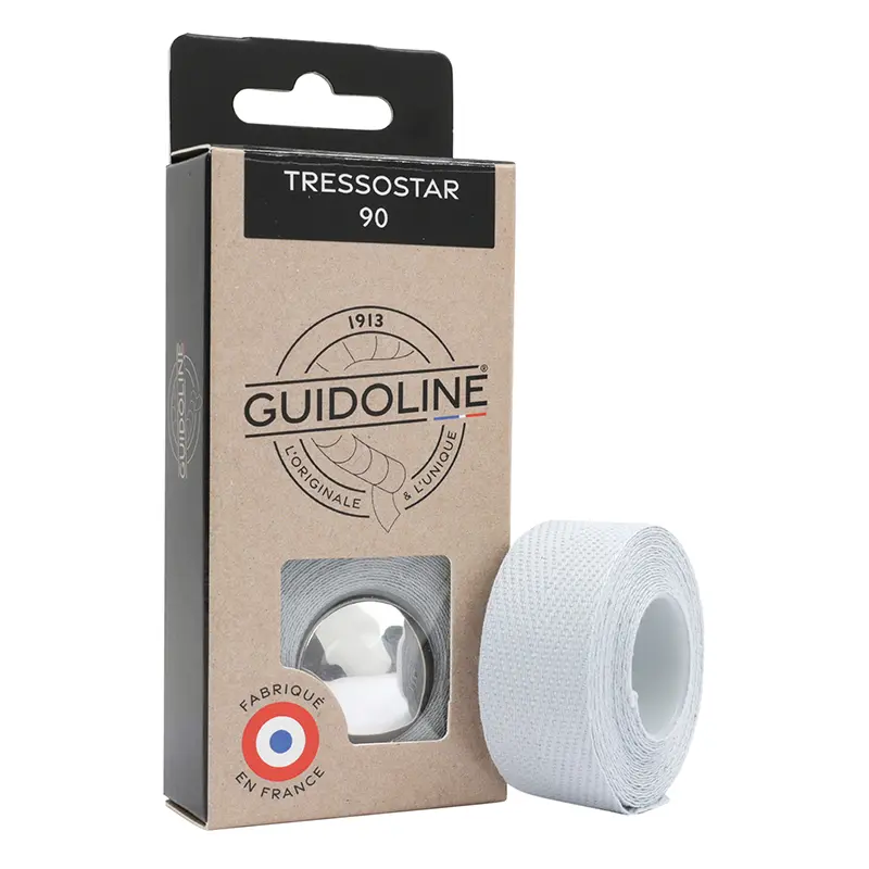 Ruban de guidon Velox Tressostar 90 coton gris clair 20 mm x 2,80 m