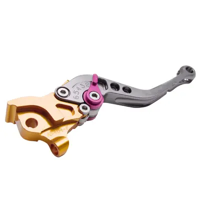 Replay Race Bremshebel für MBK Nitro 50 / Yamaha Aerox 50 (1997-2012) rechts gold-grau
