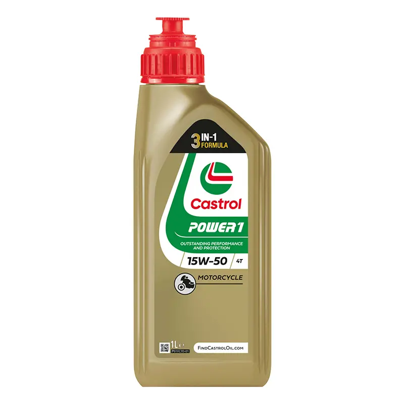 Huile moteur 4 temps Castrol Power 1 4T 15W50 semi-synthétique 1 L