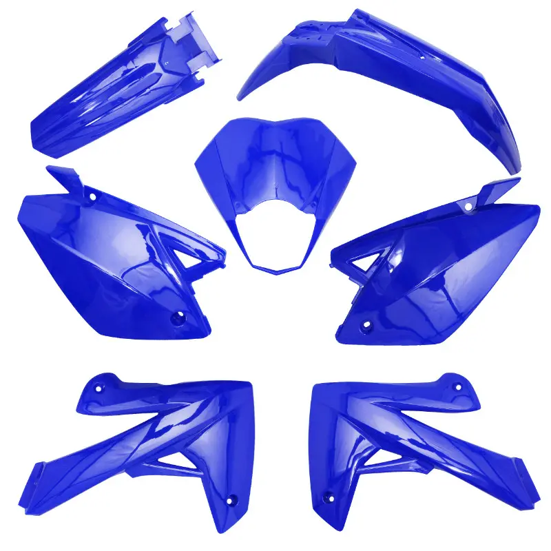 Carrosserie-carenage 50 à boîte adaptable Rieju MRT 50 bleu brillant kit 7 pièces P2R