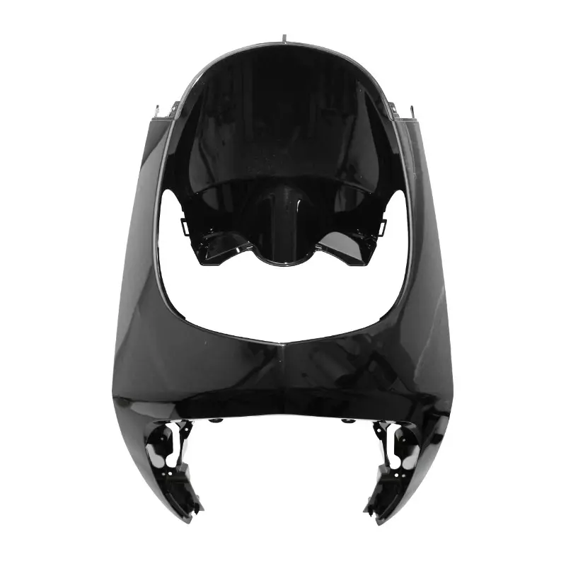 Carenado-parabrisas delantero adaptable para scooter Peugeot 50 Vivacity 3 2008+ negro brillante inferior P2R