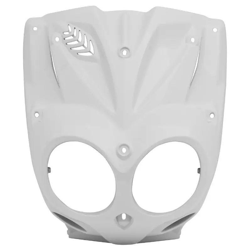 Carénage-tablier avant scooter adaptable MBK 50 Stunt Yamaha 50 Slider blanc brillant P2R