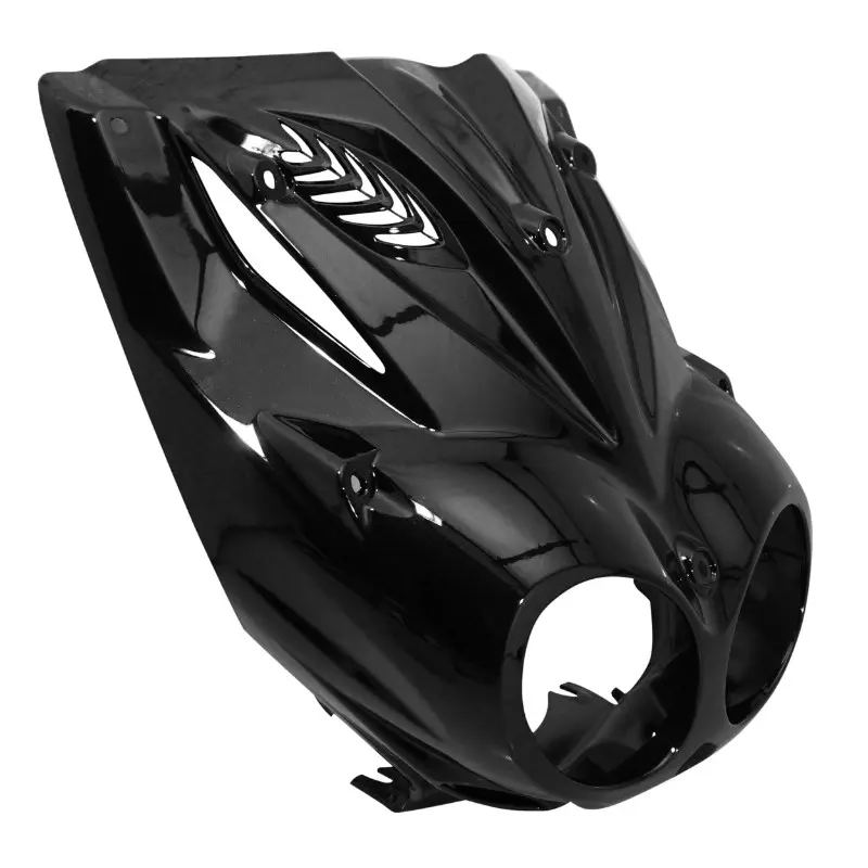 Verstellbare Roller Frontschürze / Frontspoiler MBK 50 Stunt Yamaha 50 Slider Hochglanz Schwarz P2R