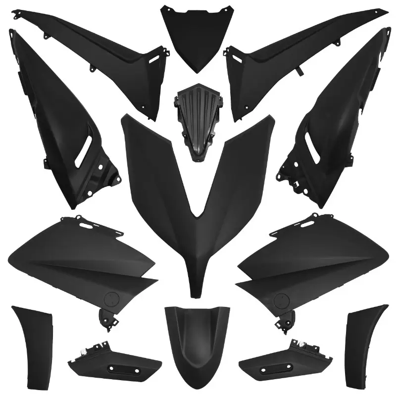 ম্যাক্সিস্কুটার বডিওয়ার্ক ফেয়ারিং Yamaha 530 TMAX 2015-2016 ম্যাট ব্ল্যাক কিট ১৪ টি P2R
